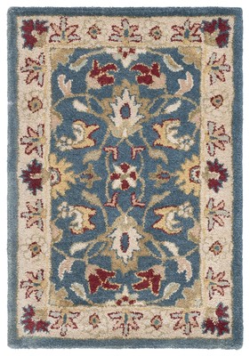 Antiquity Collection 2' x 3' Blue / Beige AT15A Handmade Traditional Oriental...
