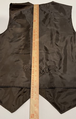 Vintage Suede Leather Vest Members Only Brown Western Wear Men’s Size XL - Picture 5 of 5
