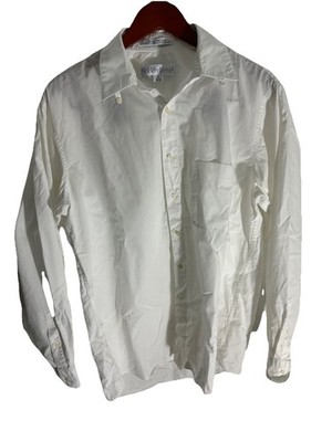 Perry Ellis Portfolio Mens LS Dress Short - White - Sz 16 (34/35)