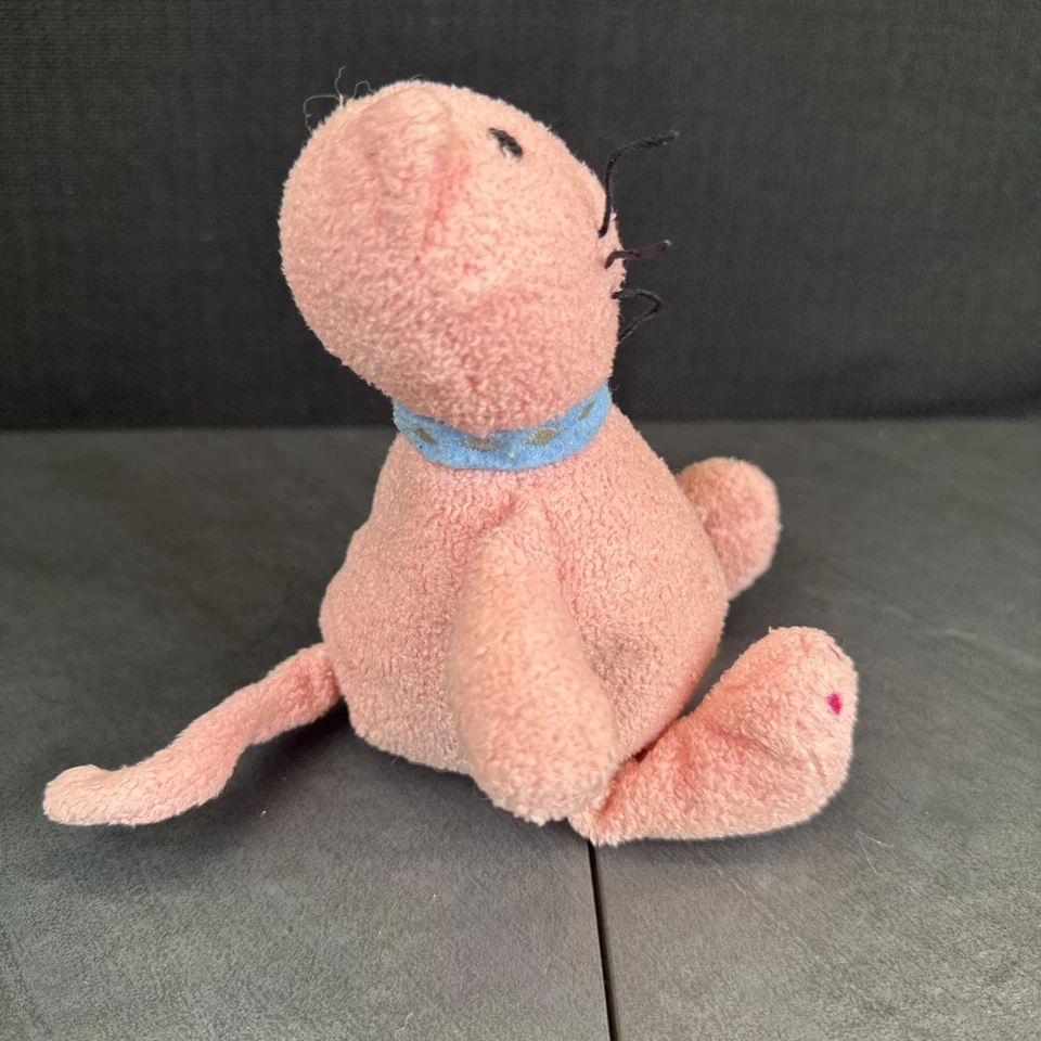 Juguete de peluche Baby Gap Pink Kitty Cat 7" Maullido 2002 no funciona Foto 4 de 4