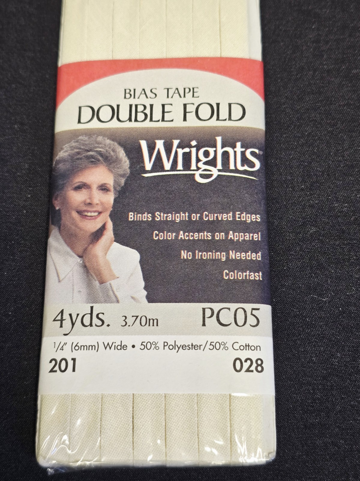 Wrights Vintage Double Fold Bias Tape - Set of 2 Off White, 4 Yards Each thumbnail 4