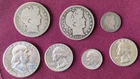 Barber Half Dollars Dime 1963 Franklin Washington Roosevelt .90 silver (Scrap?)