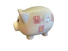Vintage Porcelain Baby's 1st Piggy Bank