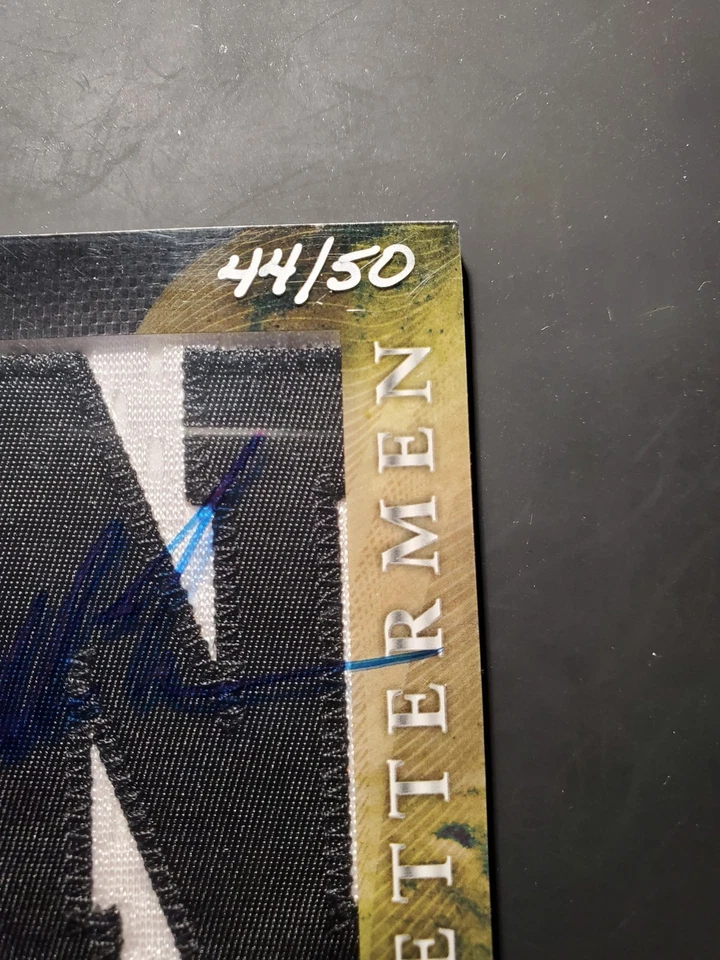 2012 Upper Deck UD All-Time Greats Mike Tyson /50 Lettermen Patch Auto - Image 4 of 4