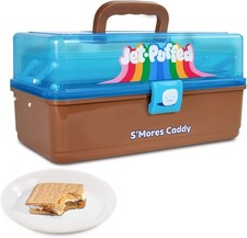 Jet-Puffed Lighted S’mores Caddy Essential Marshmallow Roasting & S’mores Making