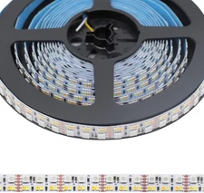 DC12V RGB CCT Color Changing LED Strip Light, DC12 V 5 m/16.4 ft, Warm White 
