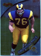 1997 Bowman's Best Orlando Pace Rookie RC NFL Hall Of Fame #110 St. Louis Rams