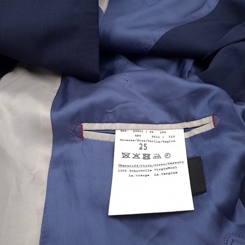 Bugatti Blazer Jacket Virgin Wool Blue Mg6 Size EU 50 UK/US 40 - Picture 6 of 9