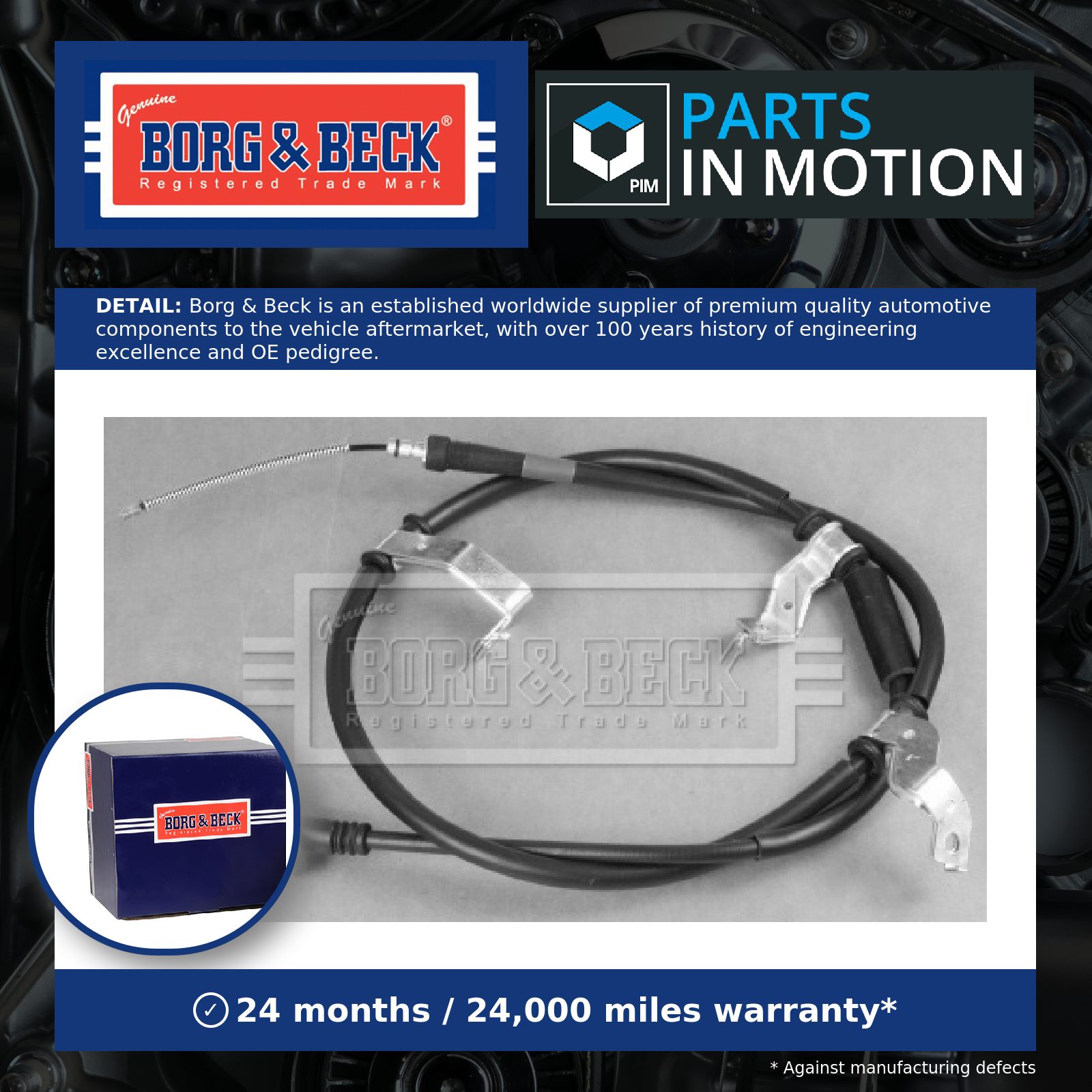 Handbrake Cable fits HYUNDAI TUCSON JM 2.0D Rear Left 04 to 10 D4EA Hand Brake