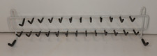 27-Hook Tie Rack Metal and Plastic 14"