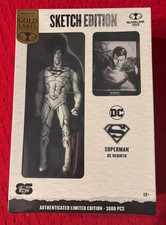 DC MCFARLANE TOYS SUPERMAN DC REBIRTH SKETCH EDITION GOLD LABEL