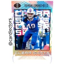 2019 Panini Illusions TREMAINE EDMUNDS Clear Shots #CS-TE Red Parallel /50 BILLS