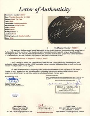 Greta Van Fleet Signed Autograph 12