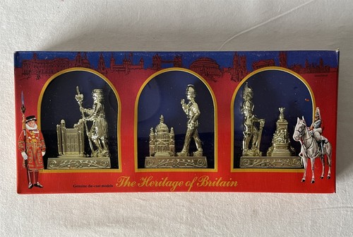 1985 Vintage Lesney Heritage of Britain Gift Set Gold Finish Figures Diecast