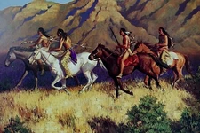 SUSAN TERPNING RENEGADES NATIVE AMERICAN ARTIST PROOF PRINT L.E. 4/95 COA