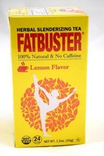 3 Boxes Fatbuster Herbal Slenderizing Tea Lemon Flavor Diet Tea 24 Tea Bags