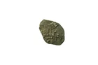 Russian medieval silver wire coin, Peter I 1672-1725, 1 kopeck