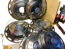 triumph 1500 TC wheel trim 6  chrome parts including blue center badge 323mm FWD