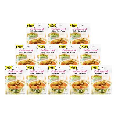 Gelbe Curry Paste Lobo Gelbe Currypaste Yellow Curry Thai Curry  12x50g