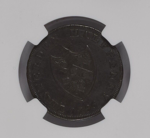 1796 GREAT BRITAIN D&H-42 1/2 PENNY KENT - TENTERDEN -NGC VF 25 BN - 第 4/4 張圖片