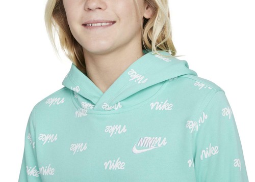 Nike Sportswear Big Kids' Boy's Club Fleece AOP Hoodie, (Tropical Twist) DB3257 - Picture 4 of 5