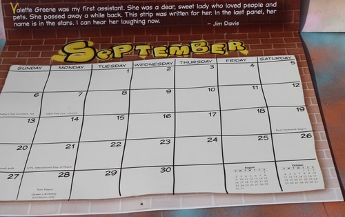 Vintage GARFIELD Large Block Comic Strip Calendar, 2009 NOS - Picture 8 of 12