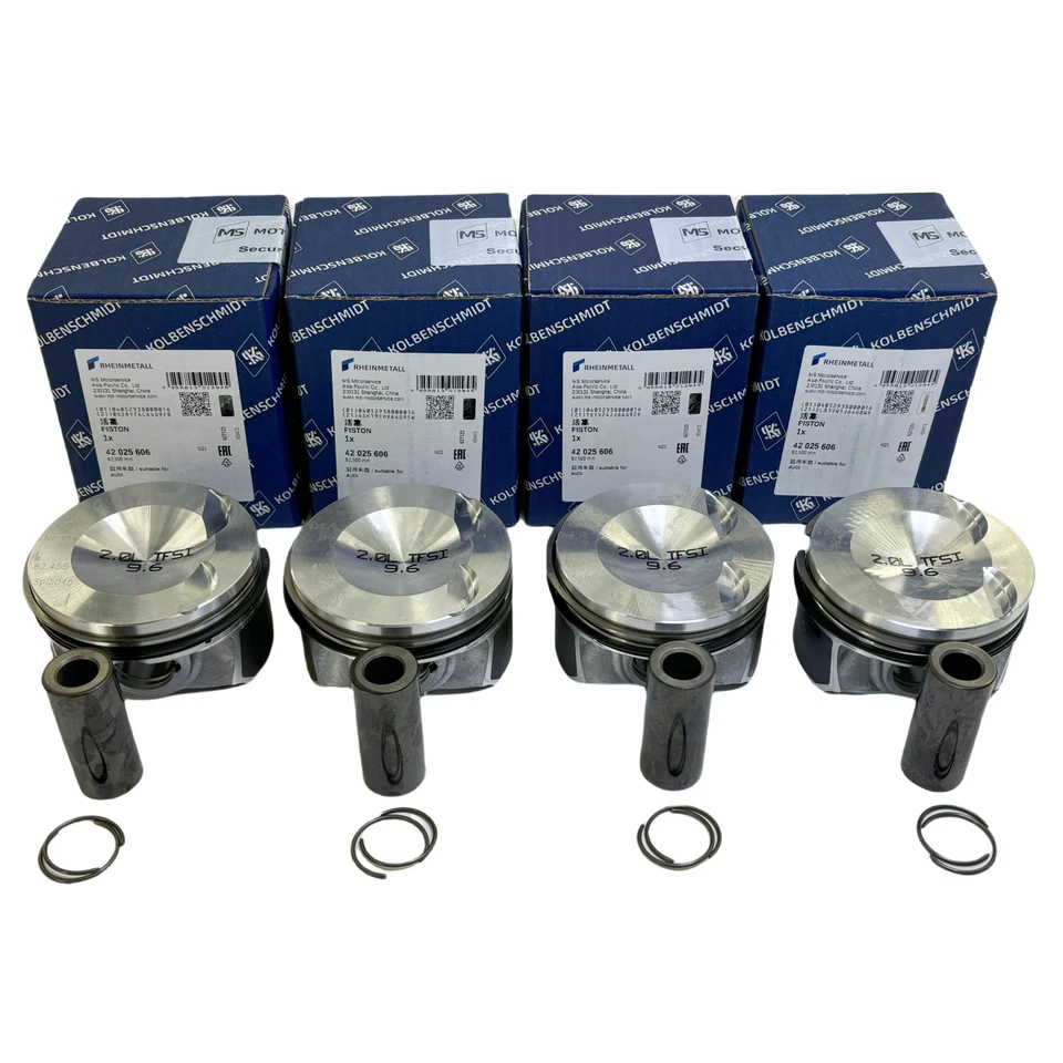 4 шт поршней KS с большими волновыми кольцами подходят для VW GTi GLi CC 2.0T AUDI A4 Q5 42025606 - Изображение 2 из 4