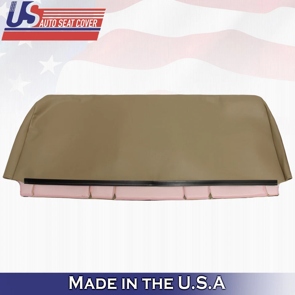 Ford F250 F350 Lariat 2001 banco trasero inferior cuero perforado cubierta de asiento bronceado Foto 3 de 4