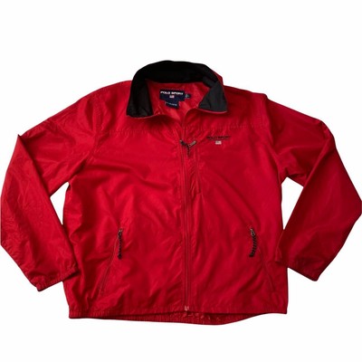 polo windbreaker red