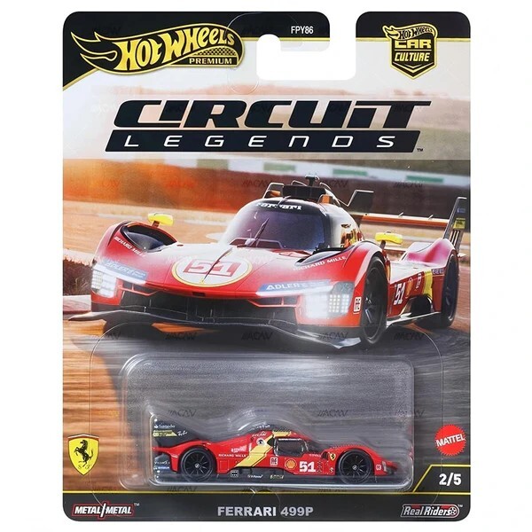 Hot Wheels Ferrari 499P 30台 2025 Hot Wheels Premium Car Culture Circuit Legends Ferrari 499P