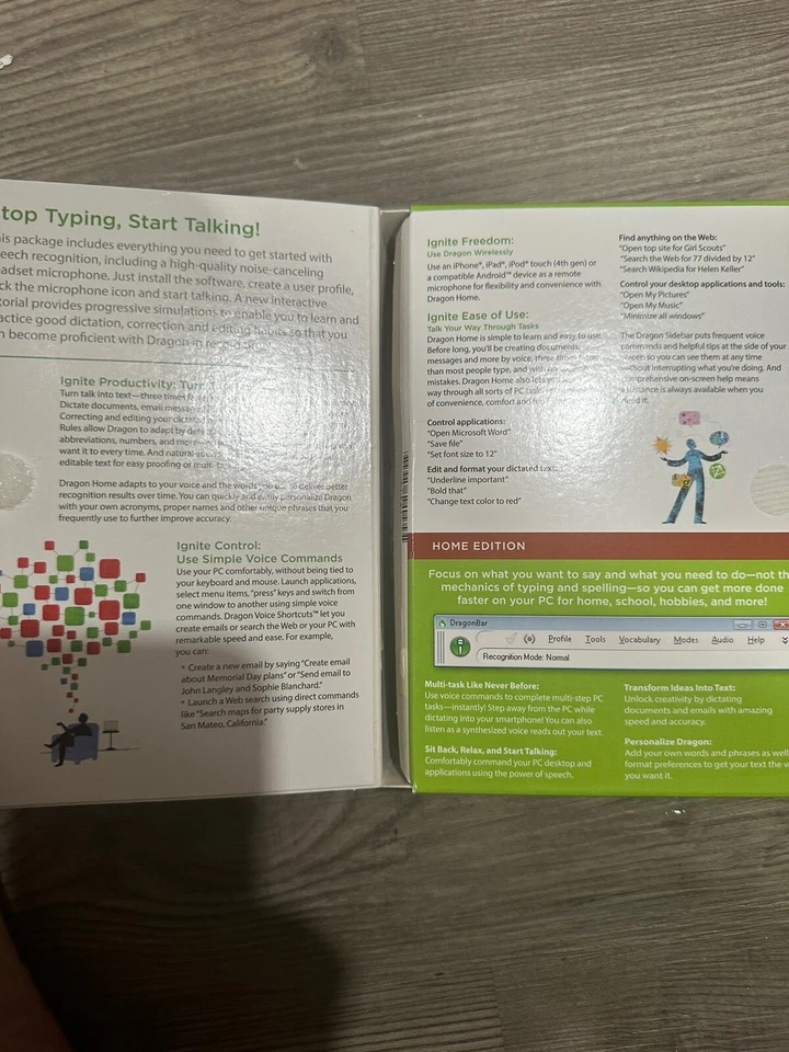 Nuance Dragon NaturallySpeaking 12.0 Home K409A-G1B-12.0 - New & Sealed - Image 2 of 4