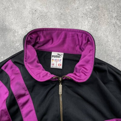 Vintage 90s Puma Retro Track Jacket Black/ Purple Size M | eBay Vintage 90s Puma Retro Track Jacket Black/ Purple Size M | eBay