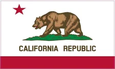 5in x 3in California State Flag Vinyl Bumper magnet  magnetic magnets