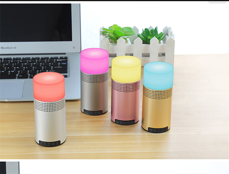 Haut-parleur Bluetooth portable avec lampe LED pour vos soirées en terrasse