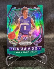 2020-2021 Panini Prizm Draft Picks Basketball Jaden McDaniels Crusade Green RC