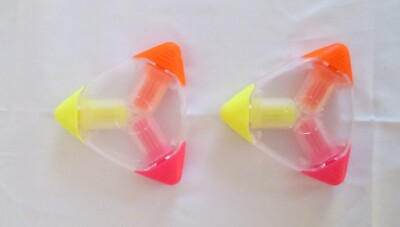 4 - Triple Color Triangle EZ Grip Highlighter Pen Marker Set of 4