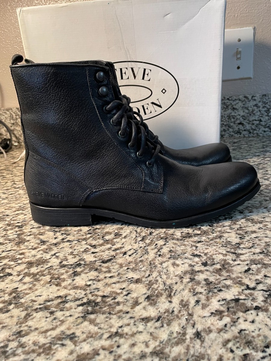 steve madden men boots real leather black size 11 | eBay display picture 3