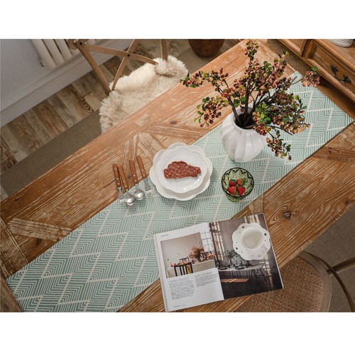 Vintage Tassel Table Runner Placemat Dining Room Kitchen Party Table Cloth Cover - Picture 22 of 30