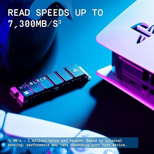 WD_BLACK SN850P 2TB PS5 M.2 SSD 7300 MB/s Officially Licensed For Playstation - Afbeelding 6 van 7