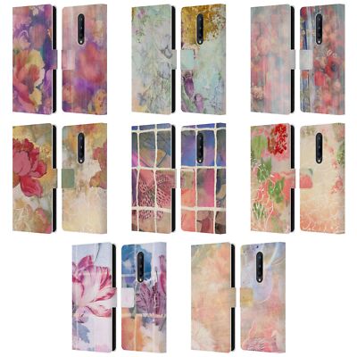 OFFICIAL AIMEE STEWART SMOKEY FLORAL LEATHER BOOK WALLET CASE FOR ONEPLUS PHONES