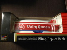 Dairy Queen Blimp Replica Bank Limited Edition Die Cast Metal