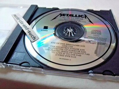 METALLICA-AND JUSTICE FOR ALL-BLACKENED BLCKND007-2 MINT CD | eBay
