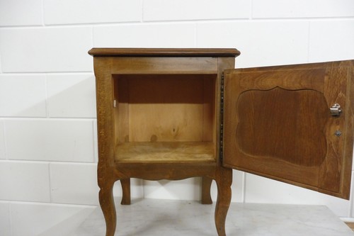 Antique Wooden Vintage Bedside Nightstand Bedside Table Mit-Century Vintage - Picture 11 of 12