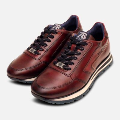Bugatti Mens Burgundy Oxblood Leather Training Shoes | eBay  display picture 1