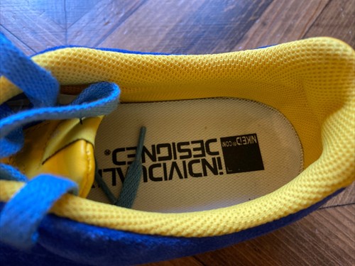 Nike Air Suede Sneakers US 12/UK 11 Royal Blue & Yellow Gently Used - In Box - Picture 15 of 17