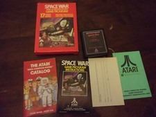Space War used Atari video game vintage instructions catalog