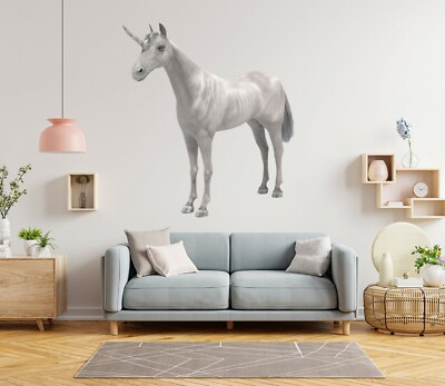 3D Einhorn H477 Tier Wallpaper Wandbild Poster Wandaufkleber Abziehbild Hone