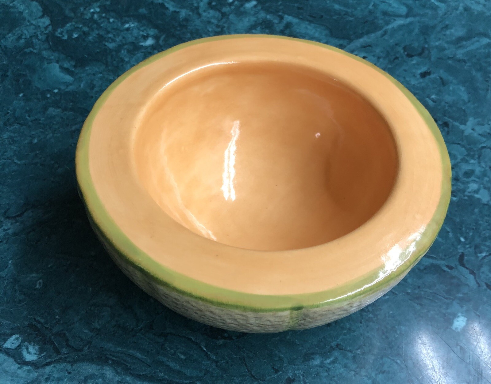 Vintage 8 Pc Byron Molds 1978 Melon Fruit Bowl & Leaf Plate (4 bowls, 4 plates)