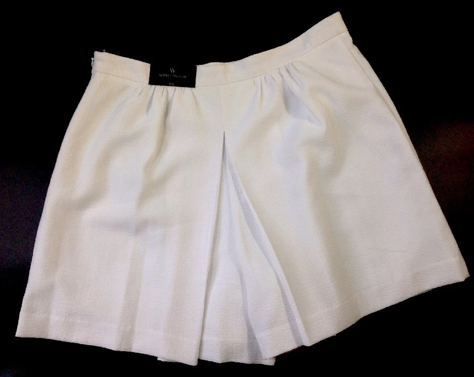 White skort size clearance 10