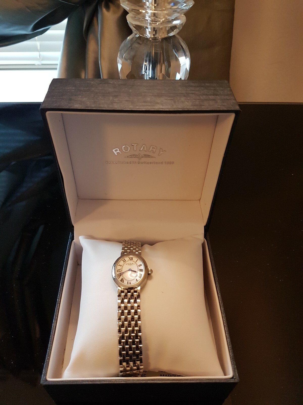 Ladies rotary watch silver eBay